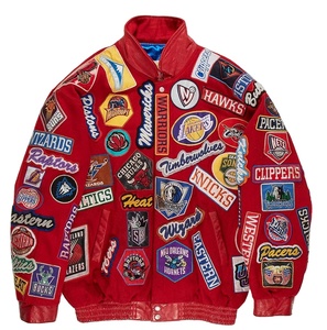 Giacca Bomber da Baseball Letterman Personalizzata con Maniche in Pelle e Ricamo in Ciniglia, <span class=keywords><strong>Giubbotto</strong></span> Jumper Outdoor da Uomo e Donna per College 2025 - Product Image 1