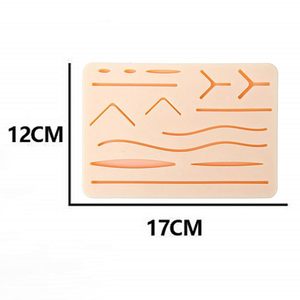 Juego de Almohadillas de Silicona Profesionales para Práctica de Sutura, Almohadilla de Silicona Duradera de 3 Capas, Heridas Precortadas de Acero Inoxidable Alemán, Manual, CE ISO - Product Image 3