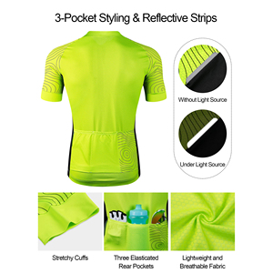 Maillot de cyclisme pour hommes Modern Racers, design tendance, manches courtes, coupe confortable, vêtements de vélo, vêtements de sport haut de gamme - Product Image 2