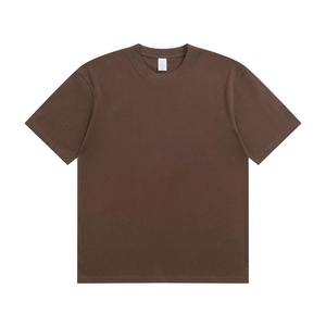 เสื้อยืดสตรีทแวร์แบบถักเนื้อหนา 280 กรัม ผ้าฝ้าย 100% ทรงโอเวอร์ไซส์ ยูนิเซ็กซ์ สีพื้น ย้อมสีเรียบๆ รับผลิตตามสั่งขายส่งแบบ OEM - Product Image 5