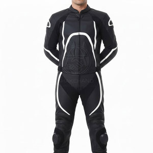 Combinaison de moto de course en cuir de qualité supérieure, équipement de sécurité durable pour motards, pour hommes. - Product Image 3