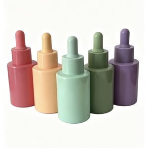 Flacon compte-gouttes en verre dépoli <span class=keywords><strong>mat</strong></span> couleur <span class=keywords><strong>pastel</strong></span> 30 ml, emballage pour huiles essentielles, sérums et cosmétiques Macaron - Product Image 2