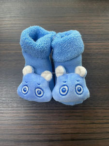 Chaussettes pour bébé avec visage d'animal mignon, tricotées, antidérapantes, en coton, nylon, élasthanne, 0,5-3 ans, à porter au printemps - Product Image 6