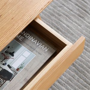 Tavolino Basso in Legno Massello 100% per Caffè e Studio, 100 x 50 x 44 cm - Product Image 2