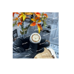 Anillo de compromiso de moissanita de alta calidad con diamante brillante de claridad VVS disponible a precio de mayoreo - Product Image 1