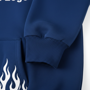 Sudadera con capucha extragrande unisex de algodón de alto gramaje (500-600 g/m²) con hombros caídos, corte cropped, ajuste holgado y color liso. - Product Image 6