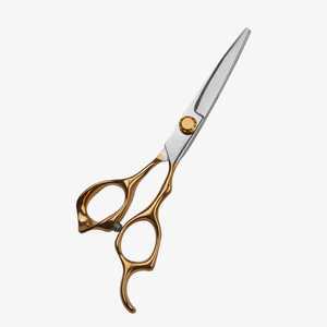 Tijeras de Peluquería Profesionales en Tono Dorado para Mascotas, Tijeras de Entresacar, Tijeras de Corte para Salón, Herramientas de Peluquería para Diestros - Product Image 2
