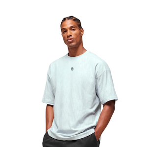 Camiseta Deportiva Extra Grande para Hombre, Transpirable, para Entrenamiento Atlético, Ajuste Holgado, Color Azul Humo - Product Image 6