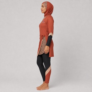 Ensemble Burkini Modeste 4 Pièces pour Femmes Musulmanes, Tenue de Sport Islamique Écologique - Product Image 2