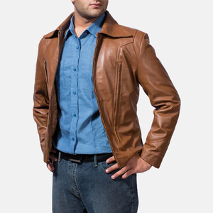 Blousons en cuir respirants pour hommes, qualité export 2026, design personnalisé, grandes tailles, plusieurs couleurs, best-seller, en vente - Product Image 5