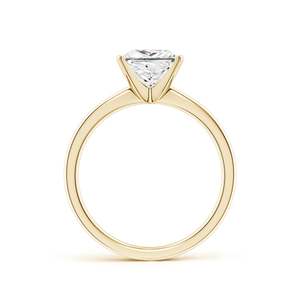 Bague de fiançailles solitaire Vibhini avec diamant de laboratoire taille princesse de 1,5 carat, or jaune massif 14 carats plaqué rhodium, luxe AU585 - Product Image 3