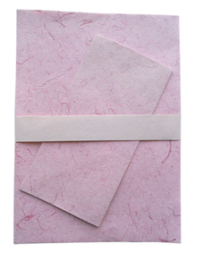 Papiers en chanvre personnalisés en gros de qualité supérieure : 10 feuilles de papier à lettres A4 + 5 enveloppes, conditionnées en ensemble - Product Image 2