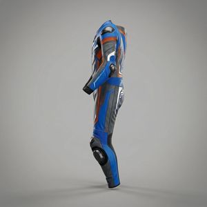 Combinaison de moto professionnelle en cuir perforé pour homme, avec protections homologuées CE - Product Image 2