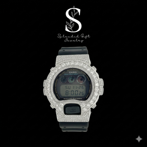 Reloj de Plata de Ley 925, Reloj Chapado en Plata Sólida, Reloj con Diamantes Moissanite para Hombre y Mujer, Joyería de Moda - Product Image 1