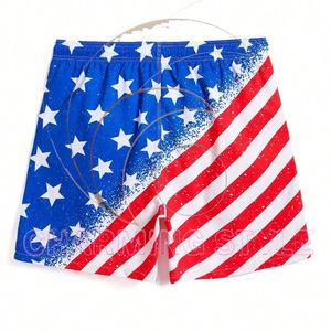 Shorts de sport décontractés pour hommes, taille élastique, motif floral, confortables, 100 % polyester, avec cordon de serrage, pour le basketball et la course à pied - Product Image 2