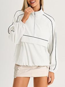 Quarter Zip Pullover Women UPF 50+ <b>Lightweight</b> Windbreaker <b>Jacket</b> <b>Running</b> Hiking Outdoor Pullover with Pocket - Product Image 4