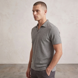 Men's Short Sleeve Knitted Polo Shirt Turn <b>Down</b> Collar Polo T Shirts Men Summer Street Style Polo Shirt Mens - Product Image 6