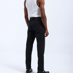 Jean skinny noir extensible pour homme, coupe slim, haute élasticité, confortable, à porter au quotidien, pantalon en denim décontracté, style jeune - Product Image 2