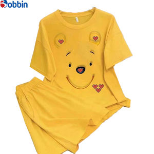 Ensemble 2 pièces personnalisé pour femme, nouvelle mode estivale, t-shirt et short imprimés, survêtement décontracté ample - Product Image 1