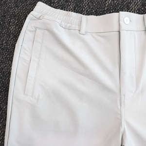 Pantalones Cortos Bermuda de Algodón Oxford para Hombre, Color Sólido, Cintura Media, Cierre Elástico, Estilo Casual, Tela Transpirable - Product Image 2