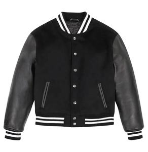 Veste universitaire OEM conception personnalisée veste Letterman manteau de baseball en mousse Streetwear veste bombardier universitaire pour hommes - Product Image 1