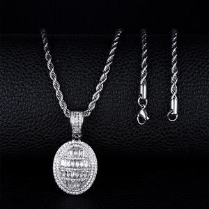Most Selling 925 Sterling Silver Moissanite Diamond Pendant Hip Hop Style Fashion Jewelry Pendant for Men and Women - Product Image 6