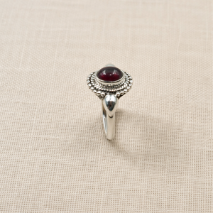 Natural Garnet Gemstone 925 Sterling Silver <b>Ring</b> Handmade <b>Statement</b> <b>Ring</b> Vintage Designer Red Garnet Jewelry for Women Christmas - Product Image 4