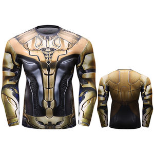 T-shirt de sport pour homme inspiré de l'anime, à manches courtes, compressif, respirant, écologique, imprimé numériquement, protection contre les éruptions cutanées, design personnalisé - Product Image 4