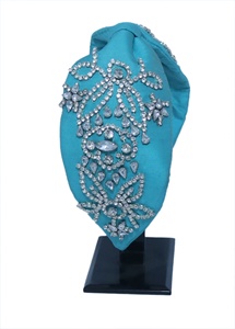 Gorro Vintage Aibaba Azul Rey de Terciopelo con Cuentas de Luna y Estrellas, Hecho a Mano, Diseño Celestial, Diademas Estilo Festival y Boho 2026 - Product Image 3