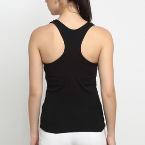 Women's Solid Tank <b>Top</b> Scoop Neck Lace Button Knitted Polyester Casual Breathable Sleeveless Eco-Friendly <b>Red</b> <b>Black</b> - Product Image 2