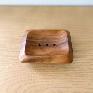 Wooden <b>Soap</b> Dish with Drainage Slats Natural Wood <b>Soap</b> <b>Holder</b> for Hotel Amenities & Bathroom Accessories Wholesale. - Product Image 1