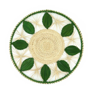 Set de table en raphia tressé à la main en forme de fleur, dessous de plat en paille naturelle, écologique, résistant à la chaleur, pour mariage bohème - Product Image 6