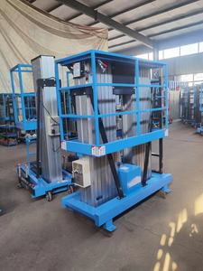 Plateforme élévatrice à colonne unique en aluminium personnalisée <span class=keywords><strong>de</strong></span> 14 pouces <span class=keywords><strong>de</strong></span> hauteur maximale, plateforme élévatrice hydraulique à double colonne, mât vertical - Product Image 2