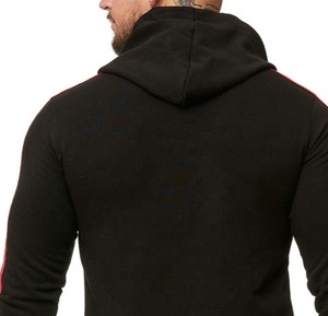 Sweat à capuche streetwear pour homme en molleton de coton premium, manches longues, imperméable, écologique, avec poche zippée, anti-plis et respirant - Product Image 5