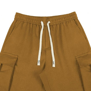 Mens Elastic Waist Canvas Lightweight Hip Hop Casual Straight Leg Sweatpants - Product Image 4