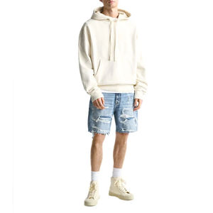 Shorts de Mezclilla Casuales de Alta Calidad, Ecológicos, 100% Algodón, Diseño con Logotipo Personalizado, Estilo Desgastado para Hombre - Product Image 2