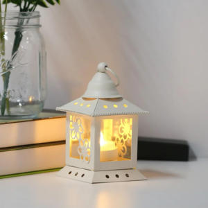 Exclusive Moroccan Hexagon <b>Brass</b> <b>Lantern</b> With Pink Glass Panels Durable Home Decoration - Product Image 5