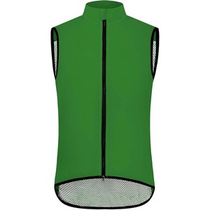TRIBON SPORTS Gilet sans manches zippé pour homme, sans col, réfléchissant, tissé, respirant, vêtement de sport cycliste, couleur unie, polyester - Product Image 5