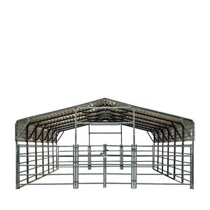 Pannello per Recinto Bestiame 20FT X 30FT, Capannone in Metallo con Pareti Laterali Alte 7FT, Altezza Pannello Recinto 5FT, 600 Piedi Quadrati, Pannelli Ondulati 27 GA per Fattoria - Product Image 2