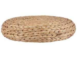 Cojín Redondo de Jacinto de Agua Tejido Ecológico de Vietnam, Tapete Rústico para Sentarse, Muebles para Interiores y Exteriores - Product Image 4