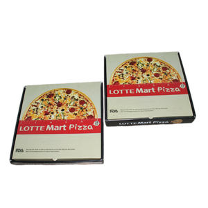 Boîte à pizza avec logo personnalisé de haute qualité Boîte à pizza ondulée imprimée personnalisée avec impression colorée par l'usine au Vietnam - Product Image 1