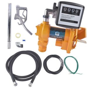 Pompa Portatile per Trasferimento Carburante Benzina/Diesel 12V 20GPM Senza Contatore Olio - Gialla - Product Image 6