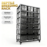 Système de rangement robuste pour serpents avec PET de qualité alimentaire et forte capacité de charge pour un logement fiable des reptiles