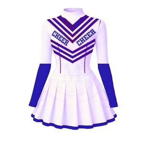 ชุดเชียร์ลีดเดอร์สำหรับผู้หญิง กระโปรงและเสื้อสองชิ้น เหมาะสำหรับการแสดง การแสดงท่าทาง และกิจกรรมกลุ่ม - Product Image 1