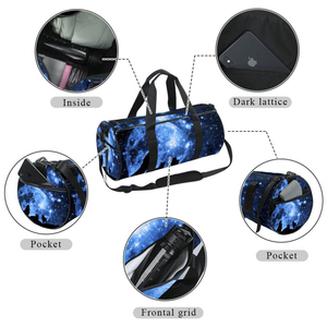 Bolsa Deportiva Unisex Galaxy de Poliéster con Patrón Geométrico, Cierre de Cremallera, Asa Suave, Capacidad de 20L, Correa Ajustable, para Gimnasio, Fitness y Uso Casual - Product Image 5