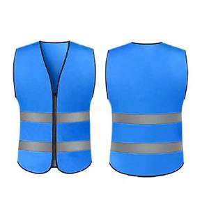 Chaleco de Seguridad Reflectante con Múltiples Bolsillos con Cremallera, Fluorescente, de Poliéster, Certificado CE, Resistente al Viento, para Trabajo de Construcción - Product Image 2