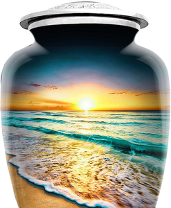 Urna Funeraria para Adultos, Diseño Moderno Americano, Hecha a Mano, Hermosa Urna Conmemorativa para Entierro - Product Image 5