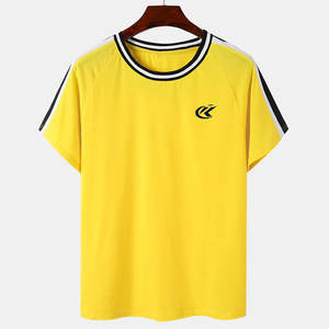 T-shirt pour homme à prix raisonnable, nouveau design, polyester/coton, respirant, écologique, haute qualité, séchage rapide, décontracté, OEM, coupe ample - Product Image 1