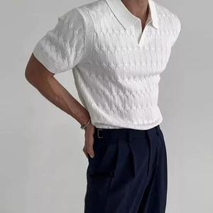 Polo de Manga Corta Personalizado para Hombre con Doble Ribete Blanco, de Secado Rápido, Resistente a las Arrugas, Cómodo y Casual - Product Image 1