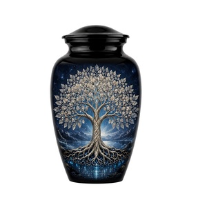 Urne funéraire pour cendres d'adultes, design unique colibri, souvenir commémoratif durable, en laiton fait main, urne de crémation personnalisée - Product Image 3